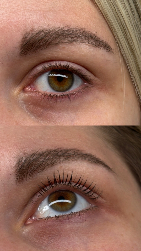 Lash lift trepalnic Ptuj — pred in po — Valorosa Ptuj