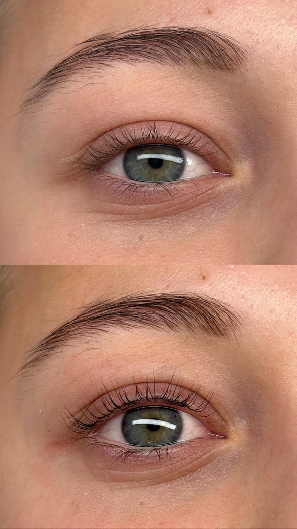 Vihanje trepalnic — lash lift rezultat — Valorosa Ptuj