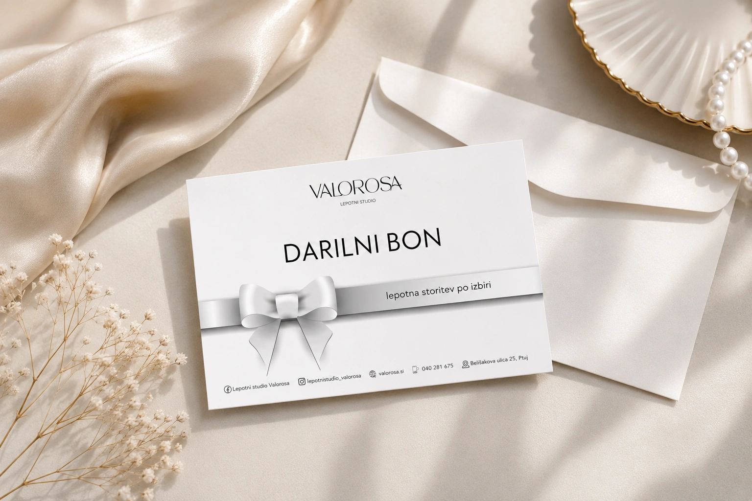 Darilni bon Valorosa — lepotna storitev po izbiri, Ptuj