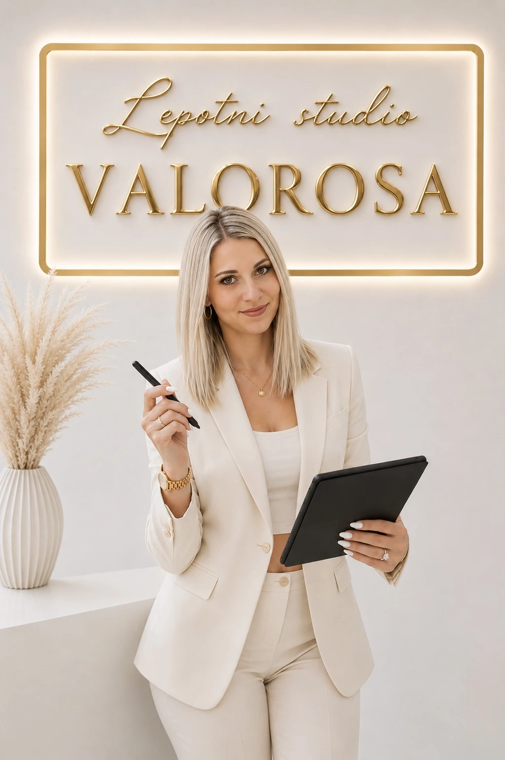 Valentina Teskač, ustanoviteljica lepotnega studia Valorosa — podaljševanje trepalnic in DIP manikura Ptuj